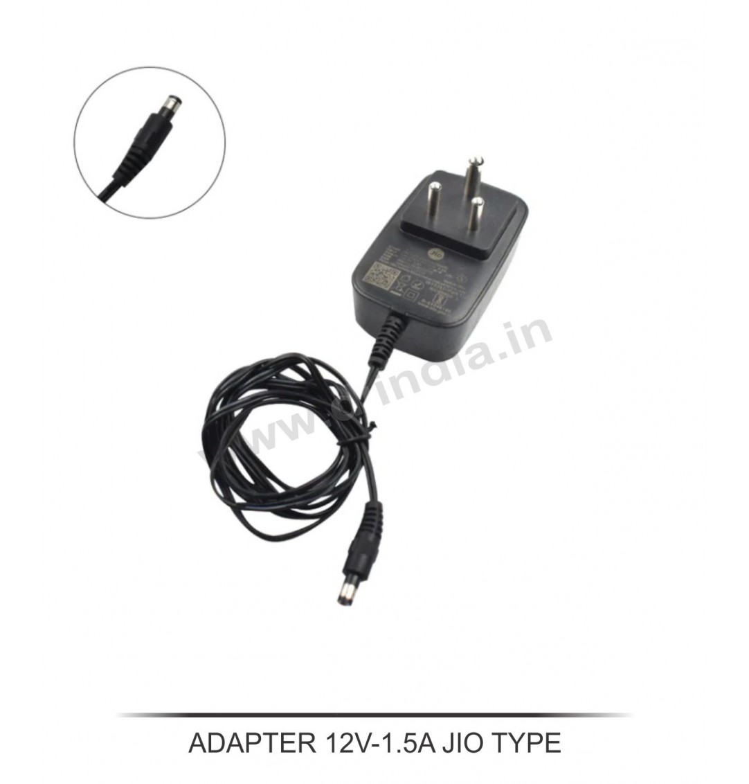 ADAPTER 12V-1.5A JIO TYPE