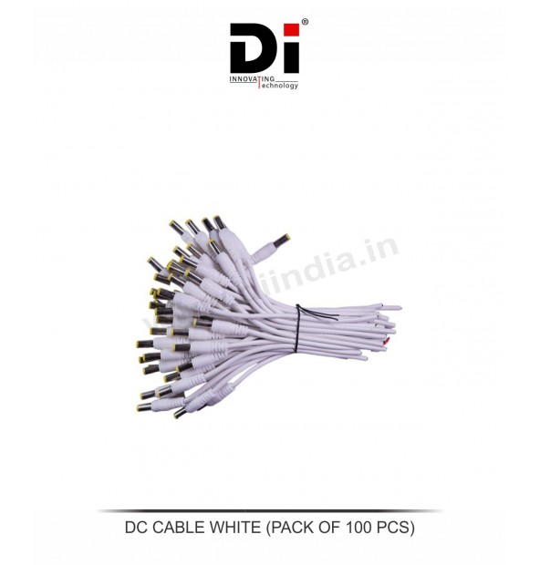 DC CABLE WHITE (PACK OF 100 PCS)