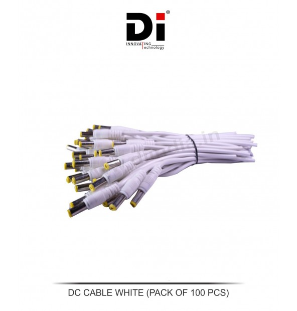 DC CABLE WHITE (PACK OF 100 PCS)