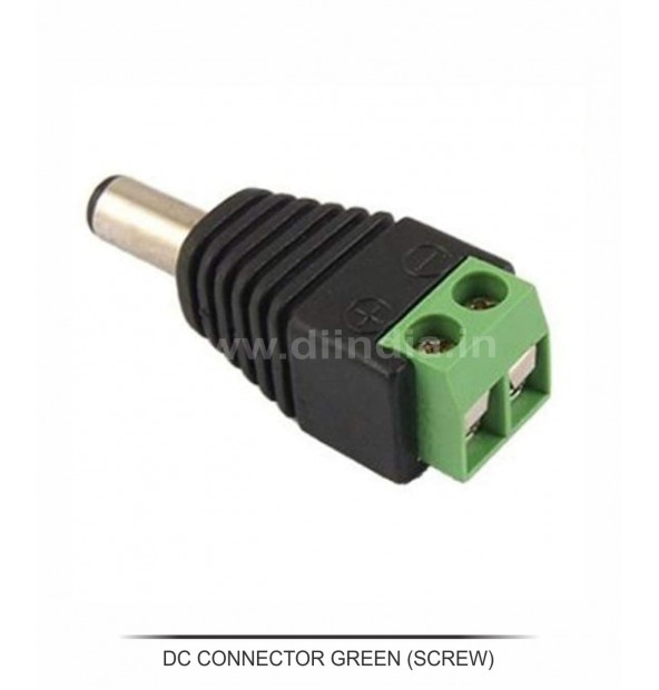 DC CONNECTOR GREEN (SCREW/PACK OF 10PCS)