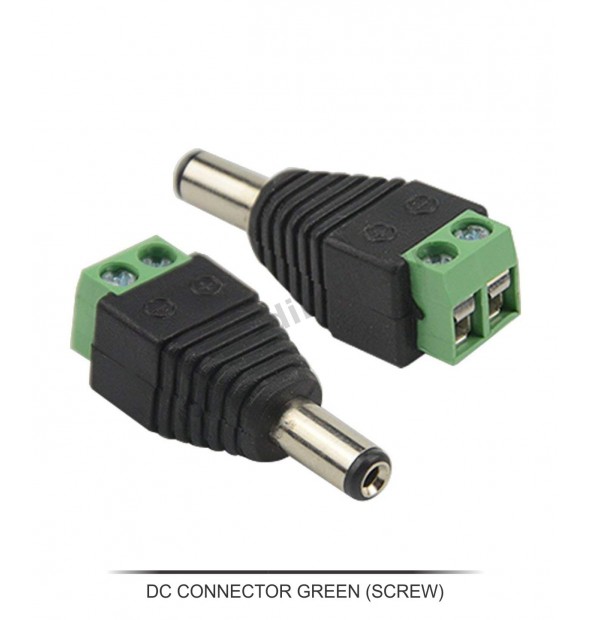 DC CONNECTOR GREEN (SCREW/PACK OF 10PCS)