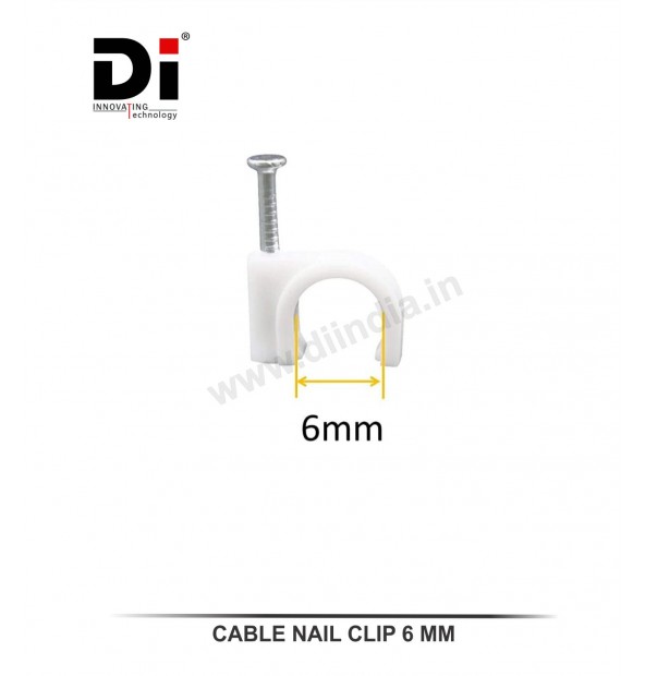 CABLE NAIL CLIP 6MM ( INCLUDING GST )