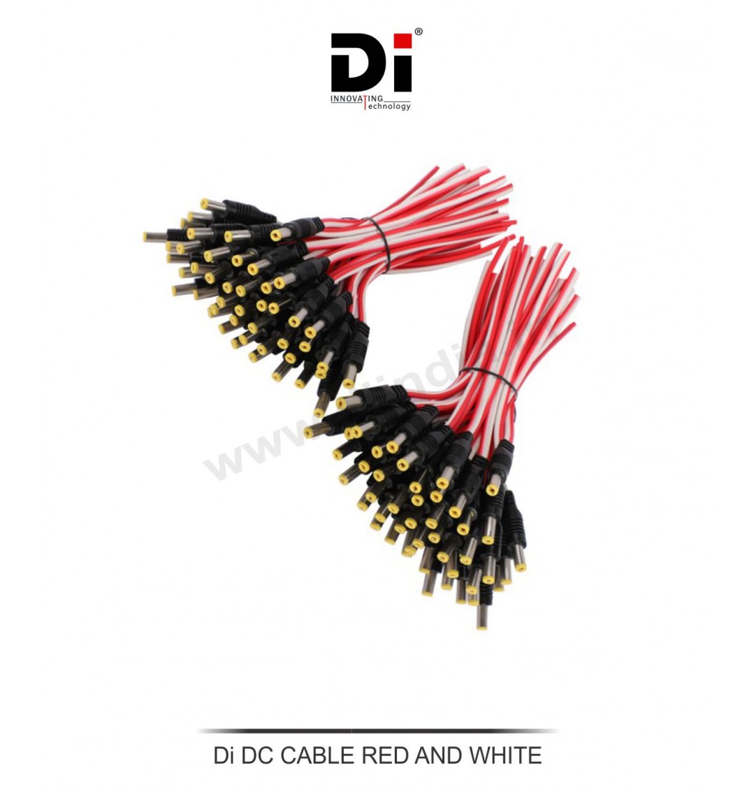 DC CABLE RED AND WHITE (PACK OF 100)