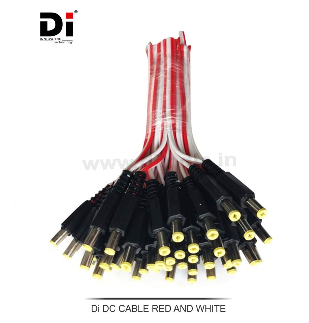 DC CABLE RED AND WHITE (PACK OF 100)