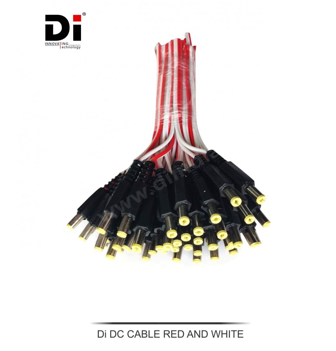 DC CABLE RED AND WHITE (PACK OF 100)