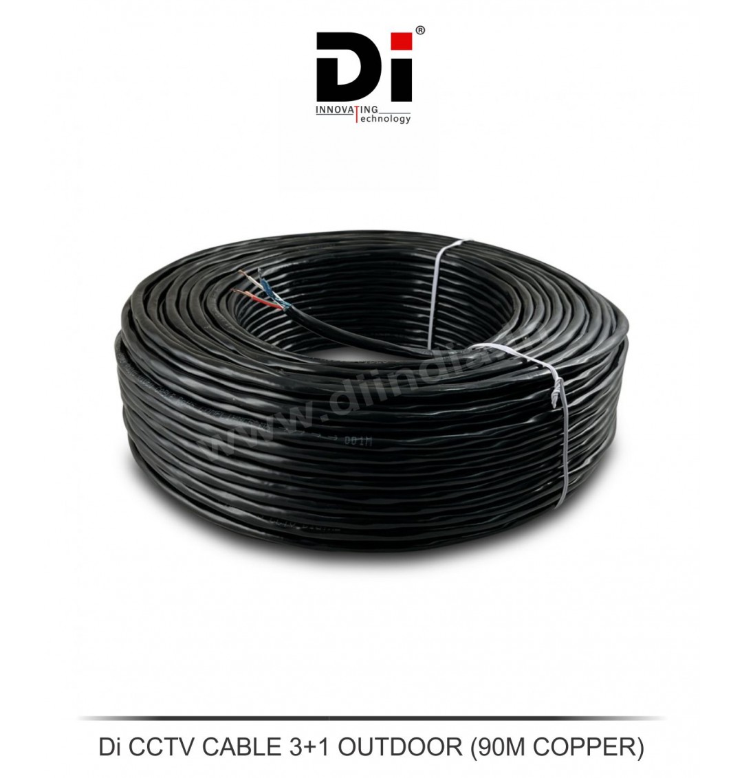 Di CCTV CABLE 3+1 OUTDOOR (90M COPPER) GST @ 9