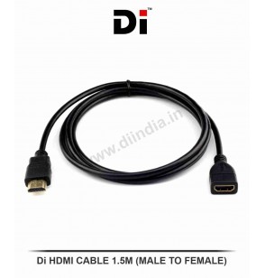 Di HDMI CABLE 1.5M (MALE TO FEMALE)