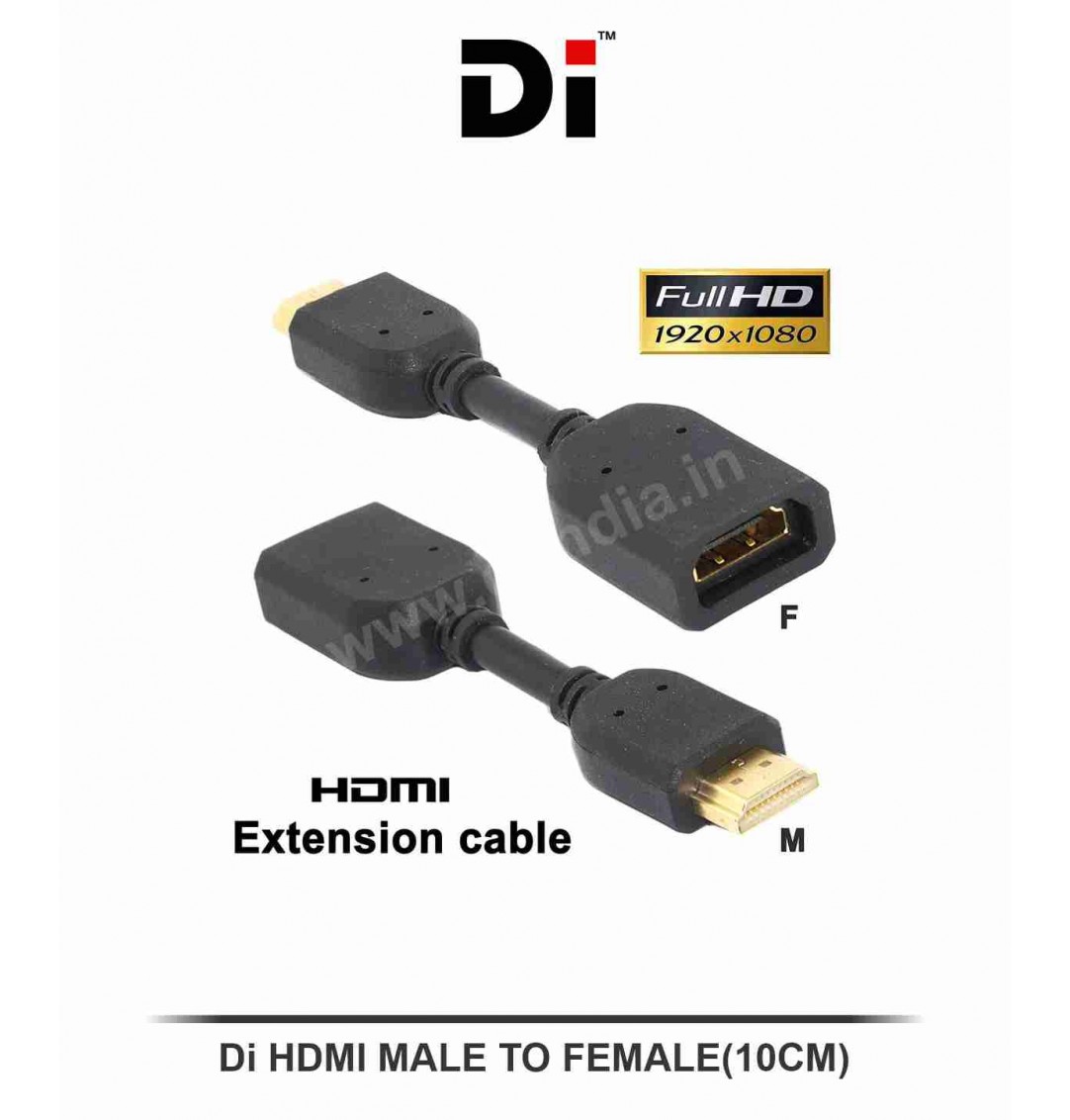 Di HDMI MALE TO FEMALE(10CM)
