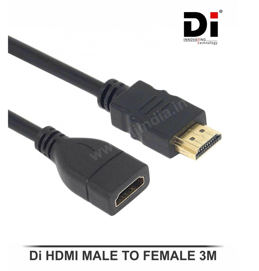 Di HDMI CABLE 3M (MALE TO FEMALE)
