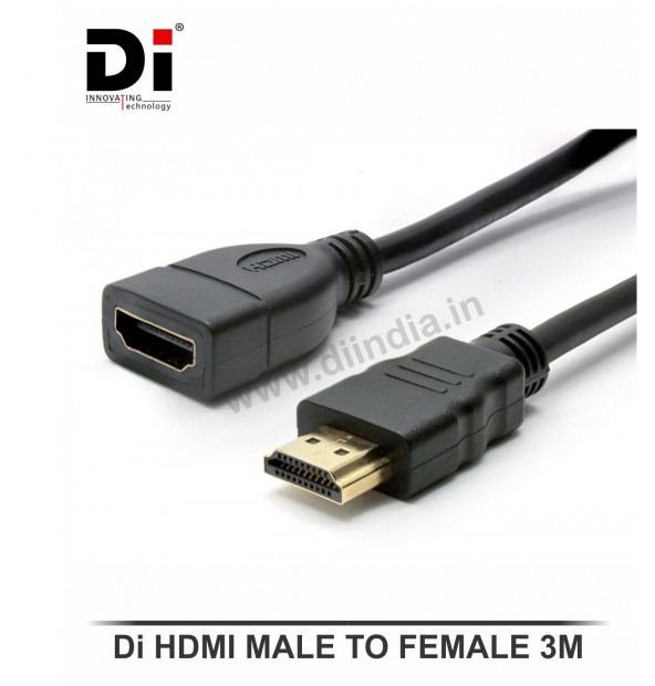 Di HDMI CABLE 3M (MALE TO FEMALE)