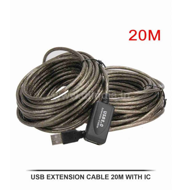 USB EXTENSION CABLE 20M WITH IC