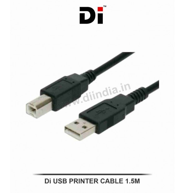 Di USB PRINTER CABLE 1.5M (USB A TO B )