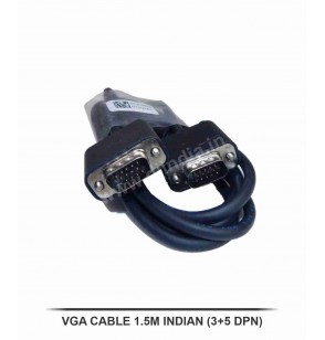 VGA CABLE 1.5M MALE TO MALE (3+5 DPN INDiAN)