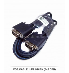 VGA CABLE 1.5M MALE TO MALE (3+5 DPN INDiAN)