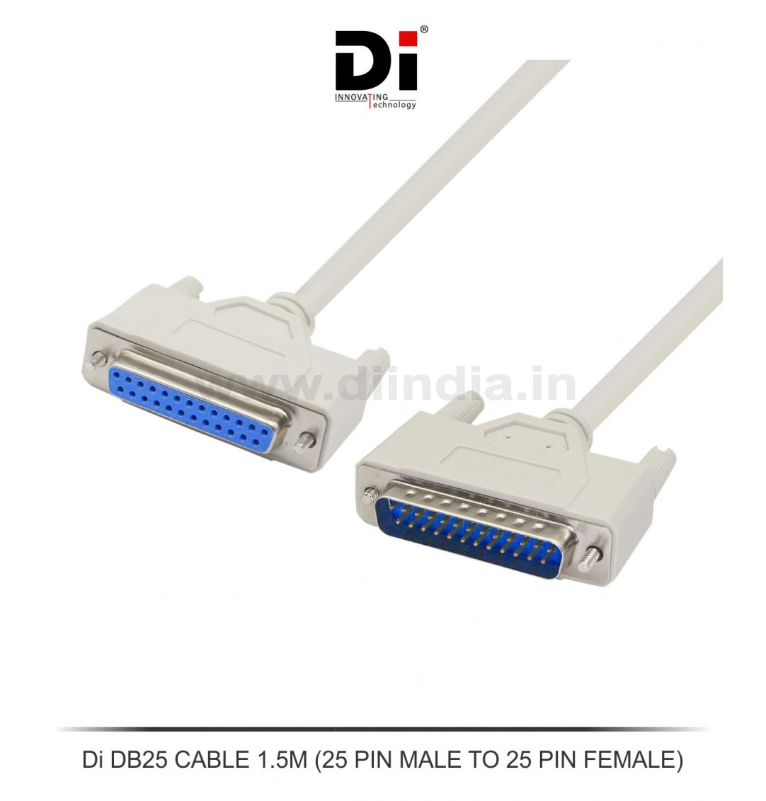 Di 25PIN SERIAL FEMALE TO FEMALE CABLE 1.5M (DB25)