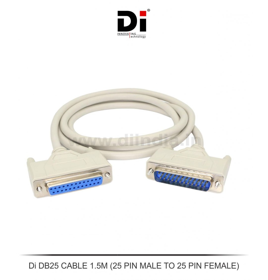 Di 25PIN SERIAL FEMALE TO FEMALE CABLE 1.5M (DB25)