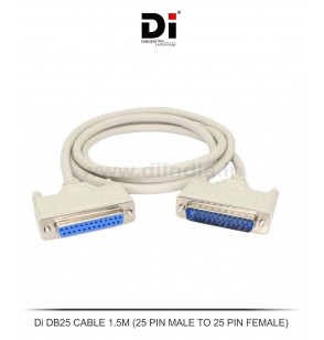 Di DB25 CABLE 1.5M (25 PIN MALE TO 25 PIN FEMALE)