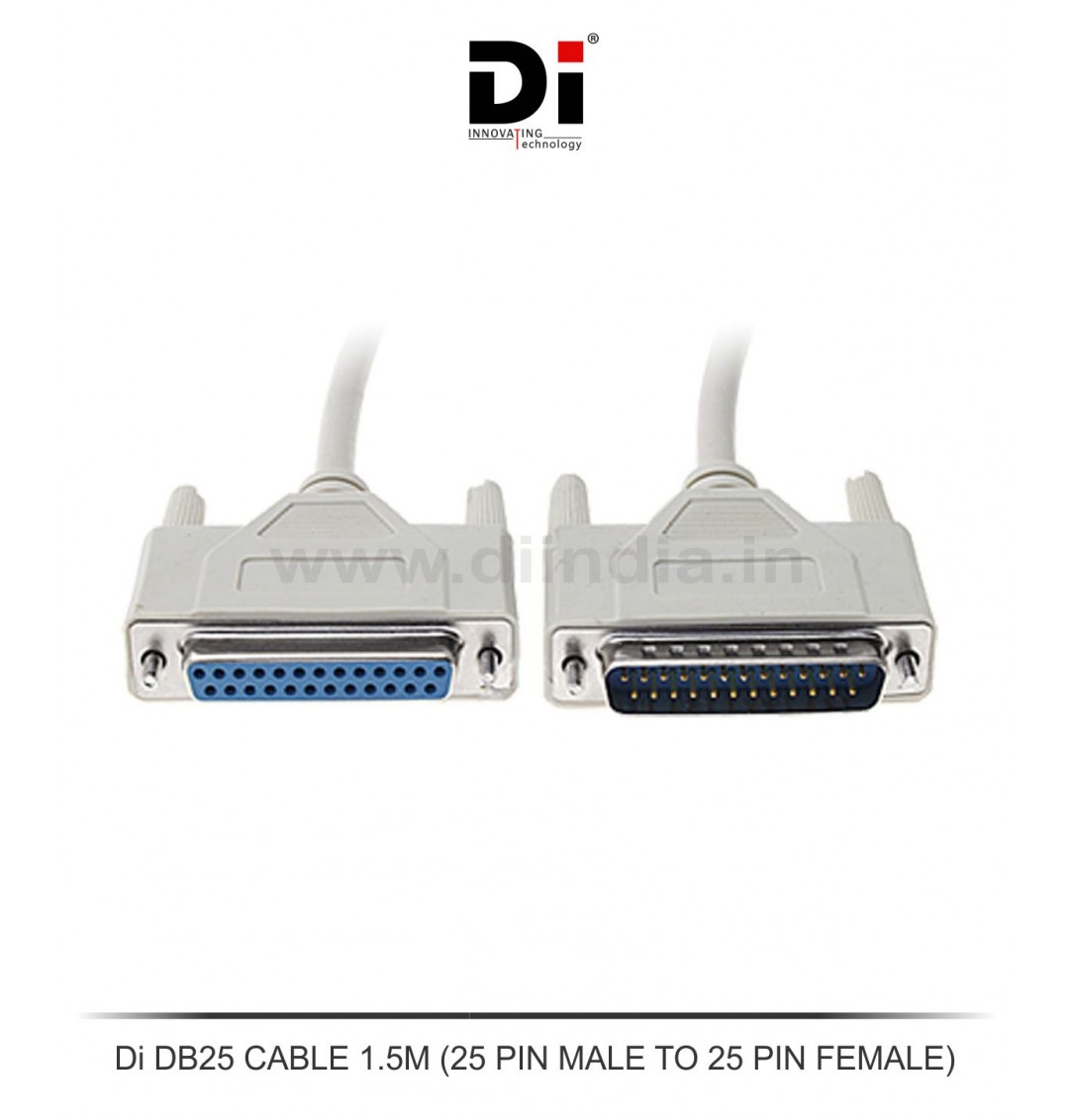 Di 25PIN SERIAL FEMALE TO FEMALE CABLE 1.5M (DB25)