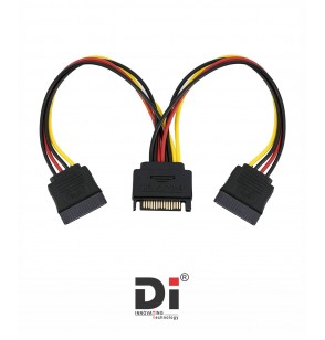 SATA POWER 1MALE TO 2FEMALE (Y CABLE)