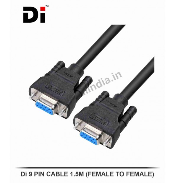 Di 9PIN CABLE FEMALE TO FEMALE 1.5M  (DB9)