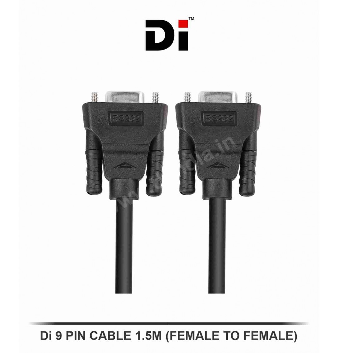 Di 9PIN CABLE FEMALE TO FEMALE 1.5M  (DB9)