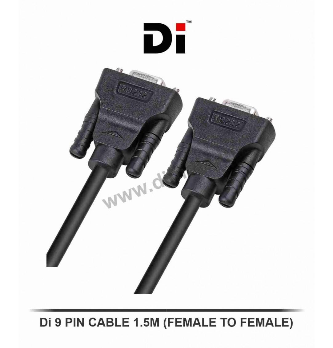 Di 9PIN CABLE FEMALE TO FEMALE 1.5M  (DB9)