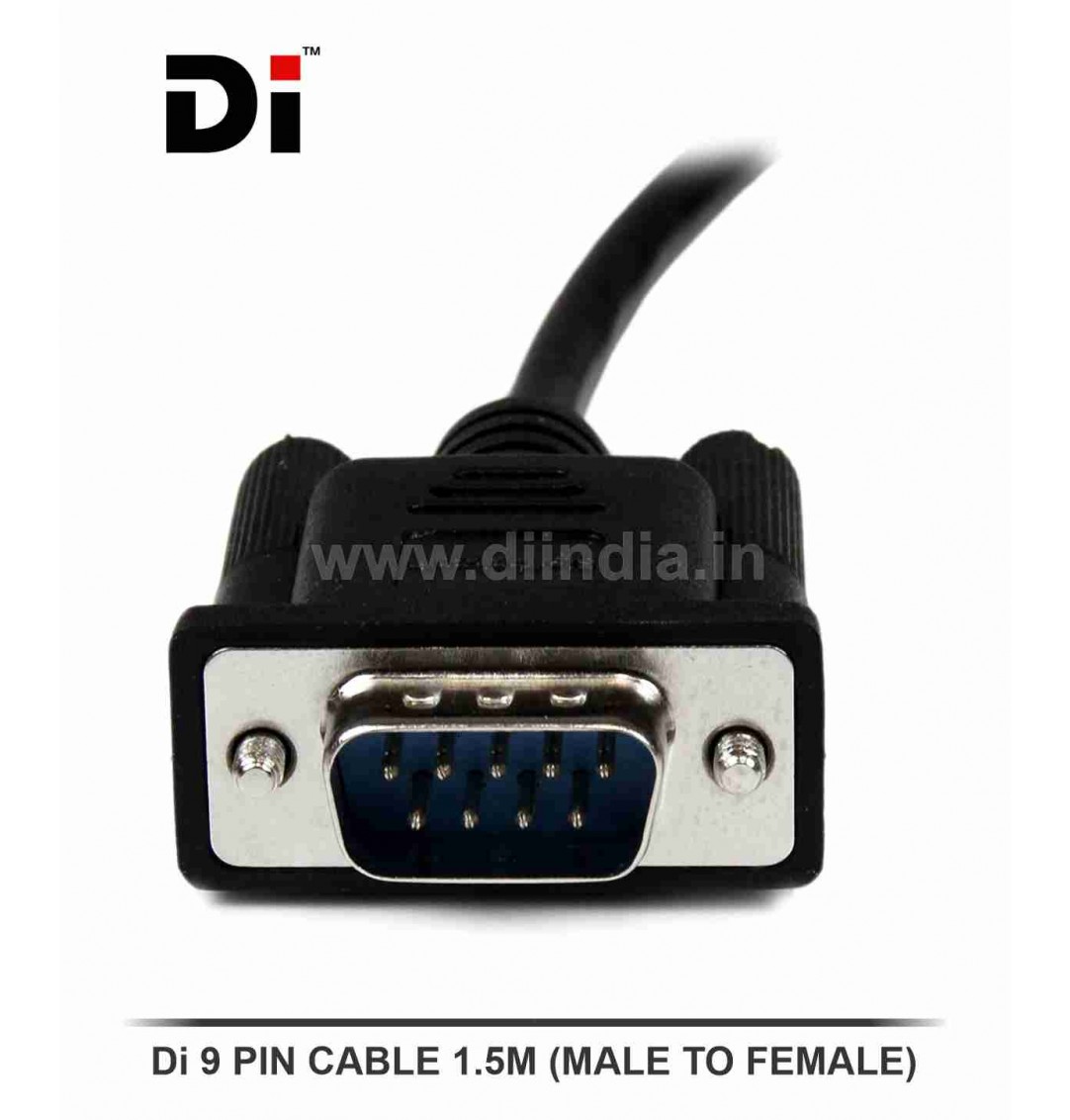 Di 9PIN CABLE MALE TO FEMALE 1.5M (DB9) 