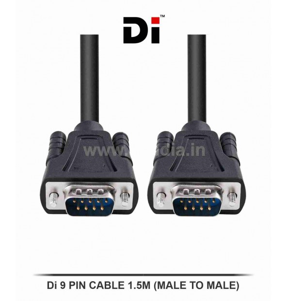 Di 9PIN CABLE MALE TO MALE 1.5M (DB9) 