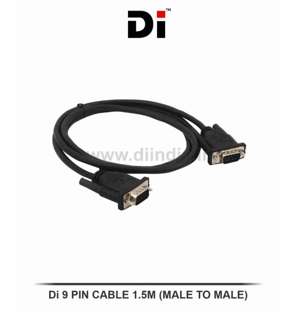 Di 9PIN CABLE MALE TO MALE 1.5M (DB9) 