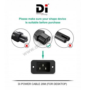 Di POWER CABLE CORD DESKTOP 20M