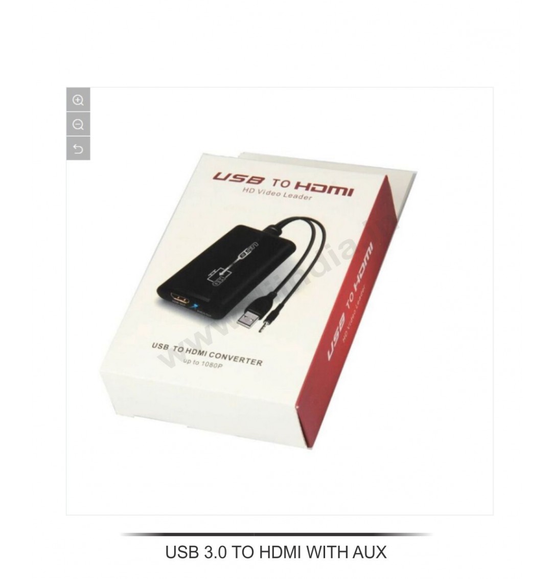 USB 3.0 TO HDMI WITH AUX