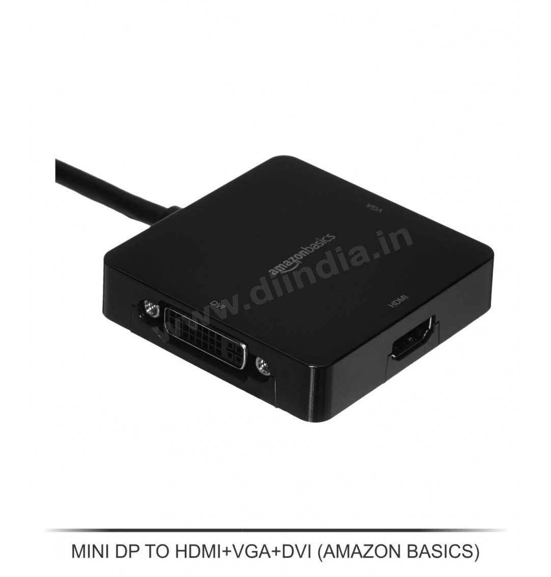 MINI DP TO HDMI TO VGA + DVI ( AMAZON BASICS )