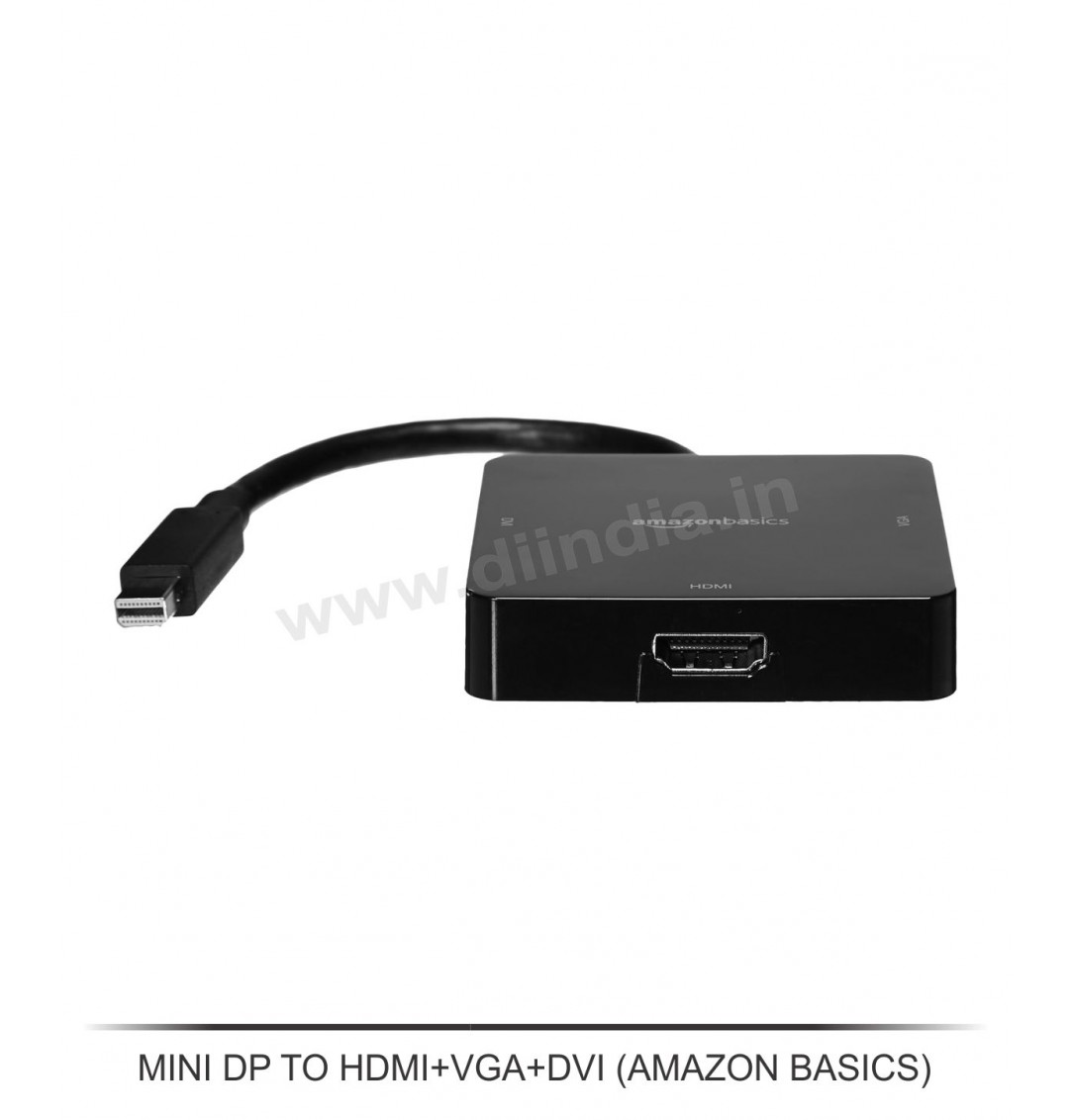 MINI DP TO HDMI TO VGA + DVI ( AMAZON BASICS )