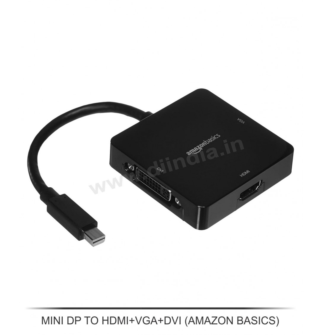 MINI DP TO HDMI TO VGA + DVI ( AMAZON BASICS )