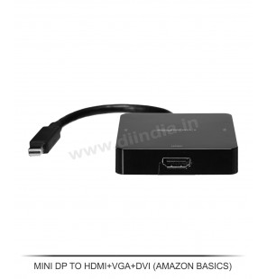 MINI DP TO HDMI TO VGA + DVI ( AMAZON BASICS )