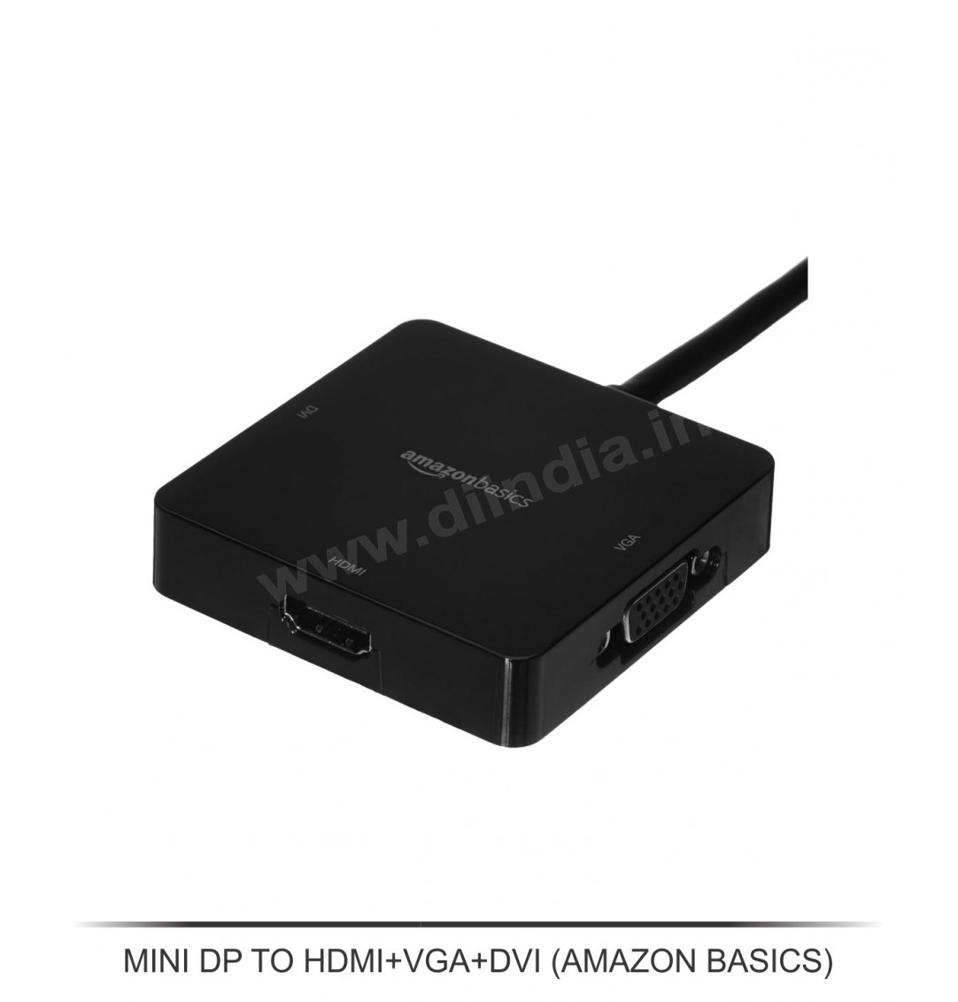 MINI DP TO HDMI TO VGA + DVI ( AMAZON BASICS )