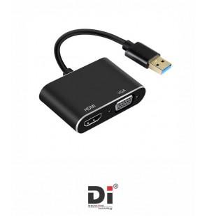 USB 3.0 TO VGA+HDMI CONVERTER