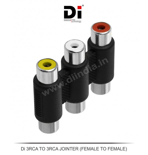 Di 3RCA TO 3RCA JOINTER (FEMALE TO FEMALE)