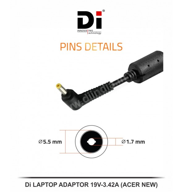 Di LAPTOP ADAPTOR 19V-3.42A (ACER NEW)