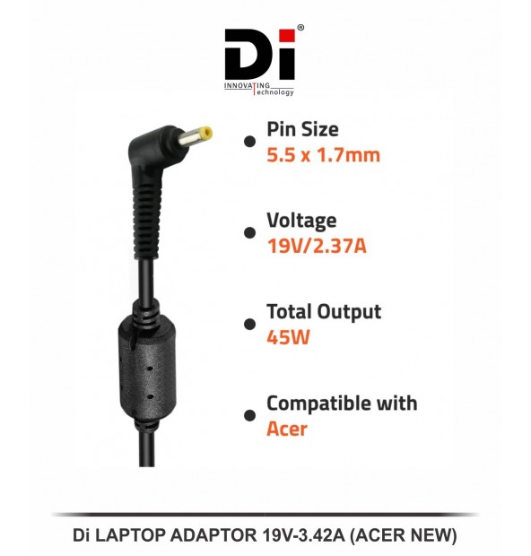 Di LAPTOP ADAPTOR 19V-3.42A (ACER NEW)