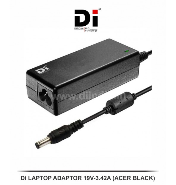 Di LAPTOP ADAPTOR 19V-3.42A (ACER BLACK)