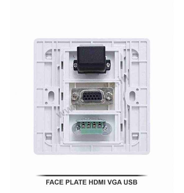Di FACE PLATE HDMI VGA USB