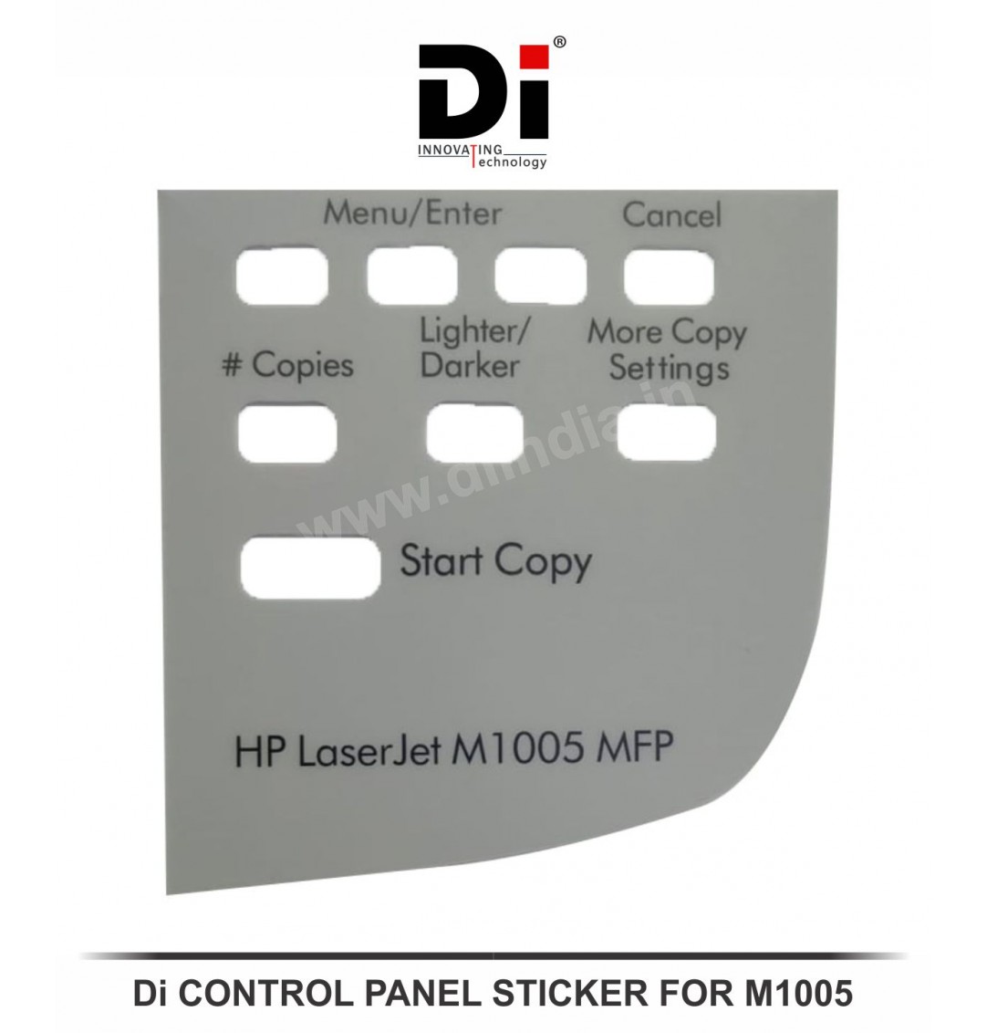 Di CONTROL PANEL STICKER FOR M1005 ( INCLUDING GST )