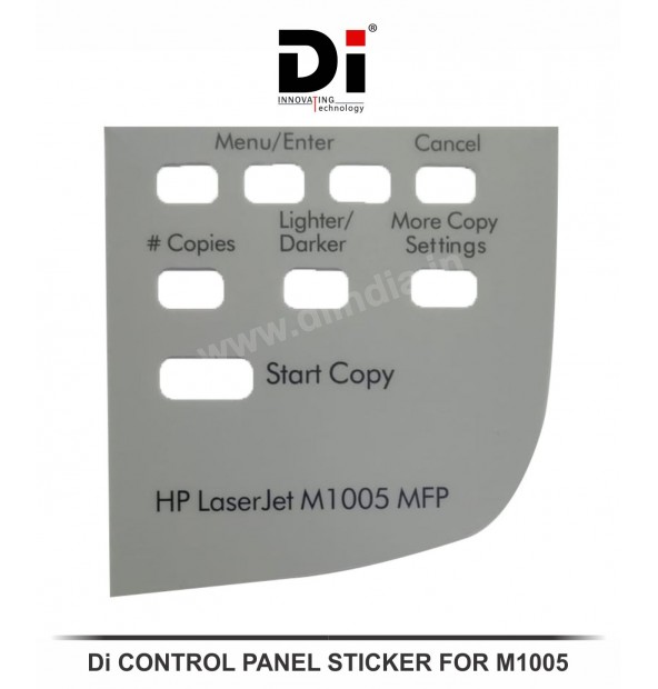 Di CONTROL PANEL STICKER FOR M1005 ( INCLUDING GST )