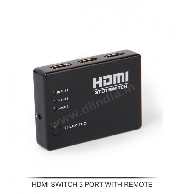 HDMI SWITCH 3 PORT  WITH REMOTE