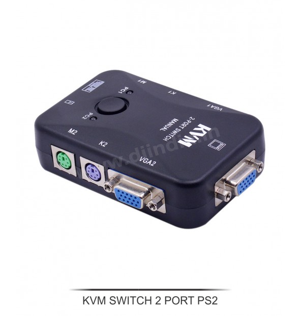 KVM SWITCH 2 PORT PS2