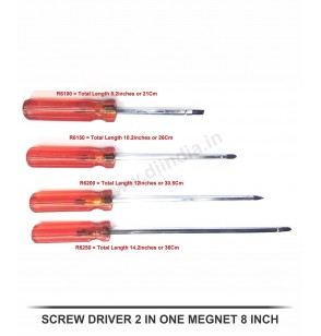 SCREW DRIVER (2 IN ONE MEGNET 8 INCH)