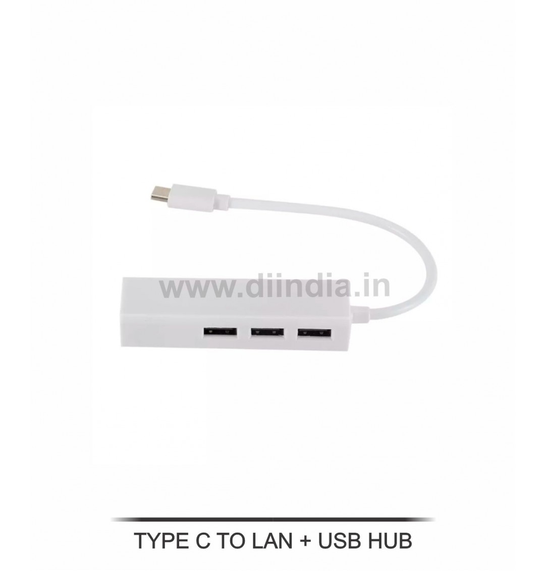 TYPE C TO LAN + USB HUB 