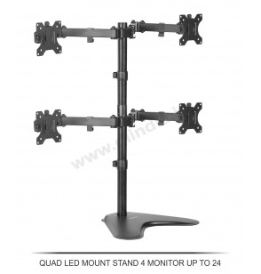 QUAD LED MOUNT STAND 4 MONITOR UP TO 24"