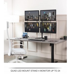 QUAD LED MOUNT STAND 4 MONITOR UP TO 24"